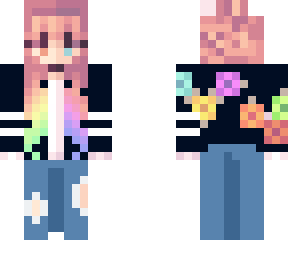 rainbow hair gurl(with just a tiny edit)