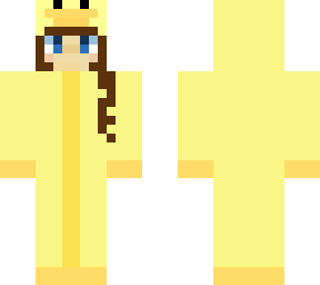 girl in duck outfit