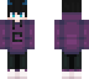 lechu morado azul sueter