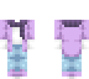 ob - purple & white coat w/ scarf & jeans v2