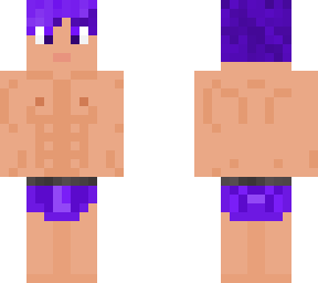purple swimmer boy muscled