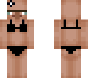villager black-bikini girl