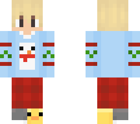 blonde boy with christmas clothing