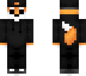 fff - fox in black hoodie outfit