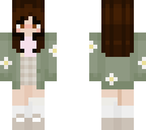 green daisy cardigan girl
