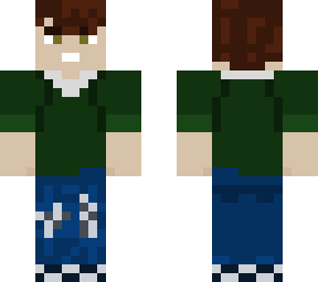green sweater kid