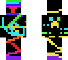 rgb demon | Minecraft Skin
