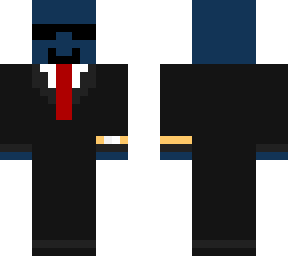 cool blue man with suit