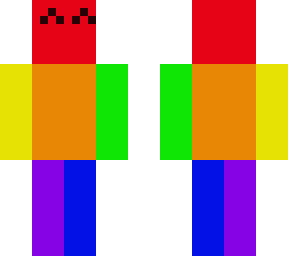 joyful rainbow man