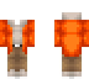 ob - orange fluff winter coat w/ hood