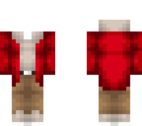 ob - red fluff winter coat w/ hood