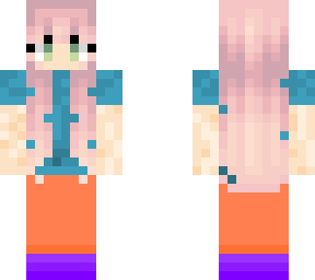pink hair girl