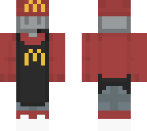 macdonalds worker skin base