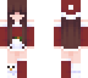 red christmas girl