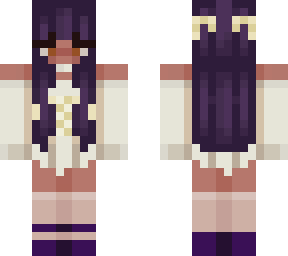 girl with purple hair in yellow dress