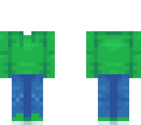 green hoodie + blue jeans // req