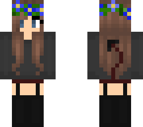 my skin (blue flower crown)