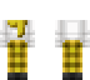 plaid pants and scarf set 1.3 yellow