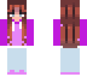 blue eye girl w/ purple outfit