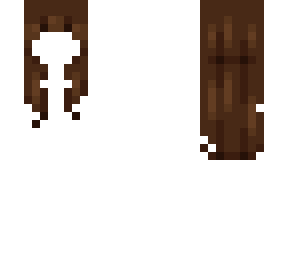 Long Dark Brown Hair Base | Minecraft Skin