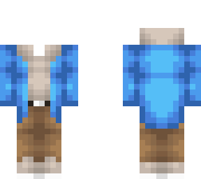 ob - blue fluff winter coat w/ hood