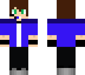 a guy with blue headfones