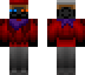 eaterofpiez329 red hoodie w/ bandana