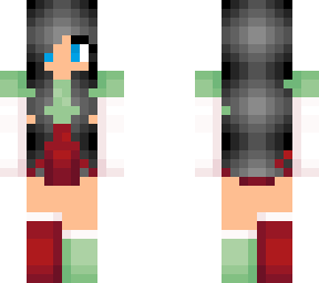 female - christmas outfit w/ skirt