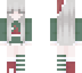 green christmas girl