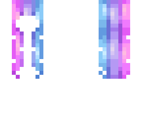 ombre hair base pink to blue