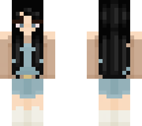 overalls twin female (black hair)