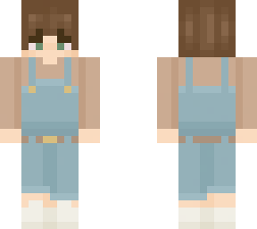 overalls twin male (brown hair)