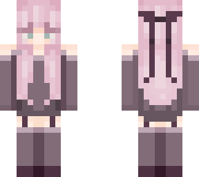 pink hair girl