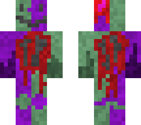purple and green guy