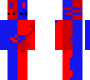 red and blue