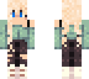 blonde girl ( first time trying a female skin btw )