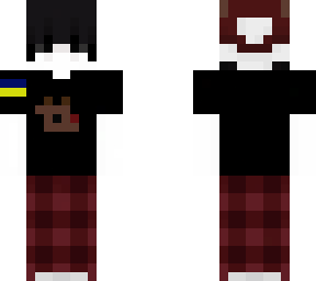 festive christmas skin boy with ukraine flag!