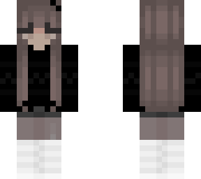 ghost in black with bow