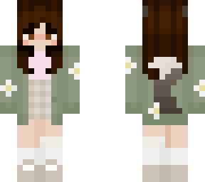 green daisy cardigan wolfgirl (edit)