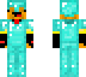 waffle with diamond armor.