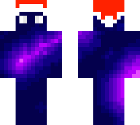 galaxy with christmas hat