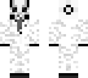 white suit with mask