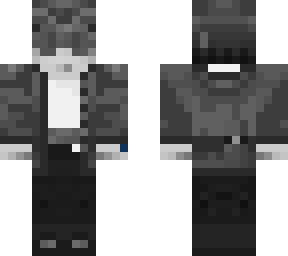 black and white
