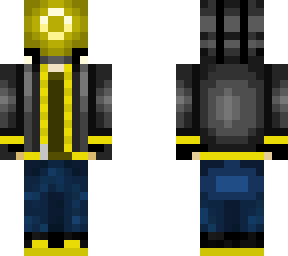 cyberpunk man (but yellow)
