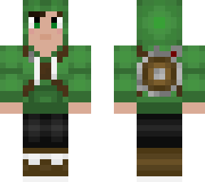green hooded warrior