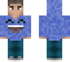 jelly wearing blue sweater