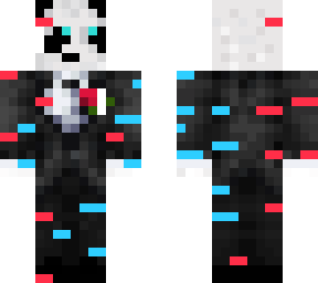 panda with suit glitching