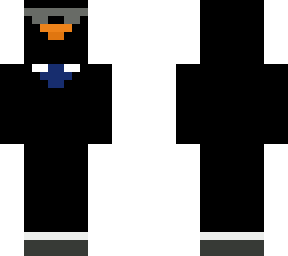 penguin in black