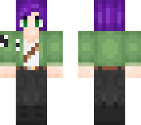 purple haired evil woman