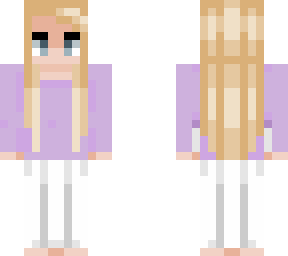 purple sweater gal